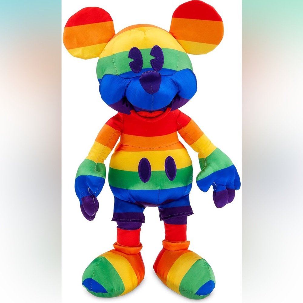 Disney Rainbow Collection 2020 Mickey Mouse Plush Doll Medium – 15 ½'' NWT Pride